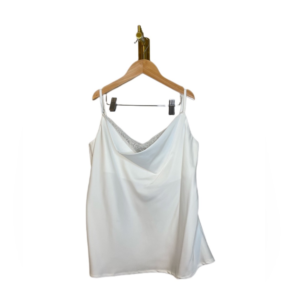 NWT Woman’s tank tops Satin with Lace One Size fits S-L